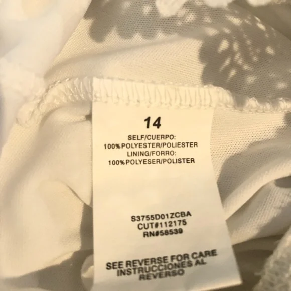 Speechless Women's Size 14 Top White Tunic Blouse Sleeveless NWOT - Picture 16 of 16